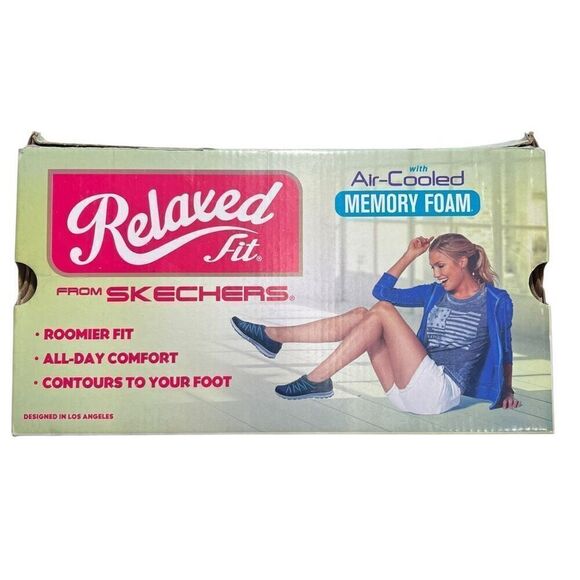 Skechers Women's Relaxed Fit Slip On Sneakers Light Gray Size 8.5 - Picture 3 of 12